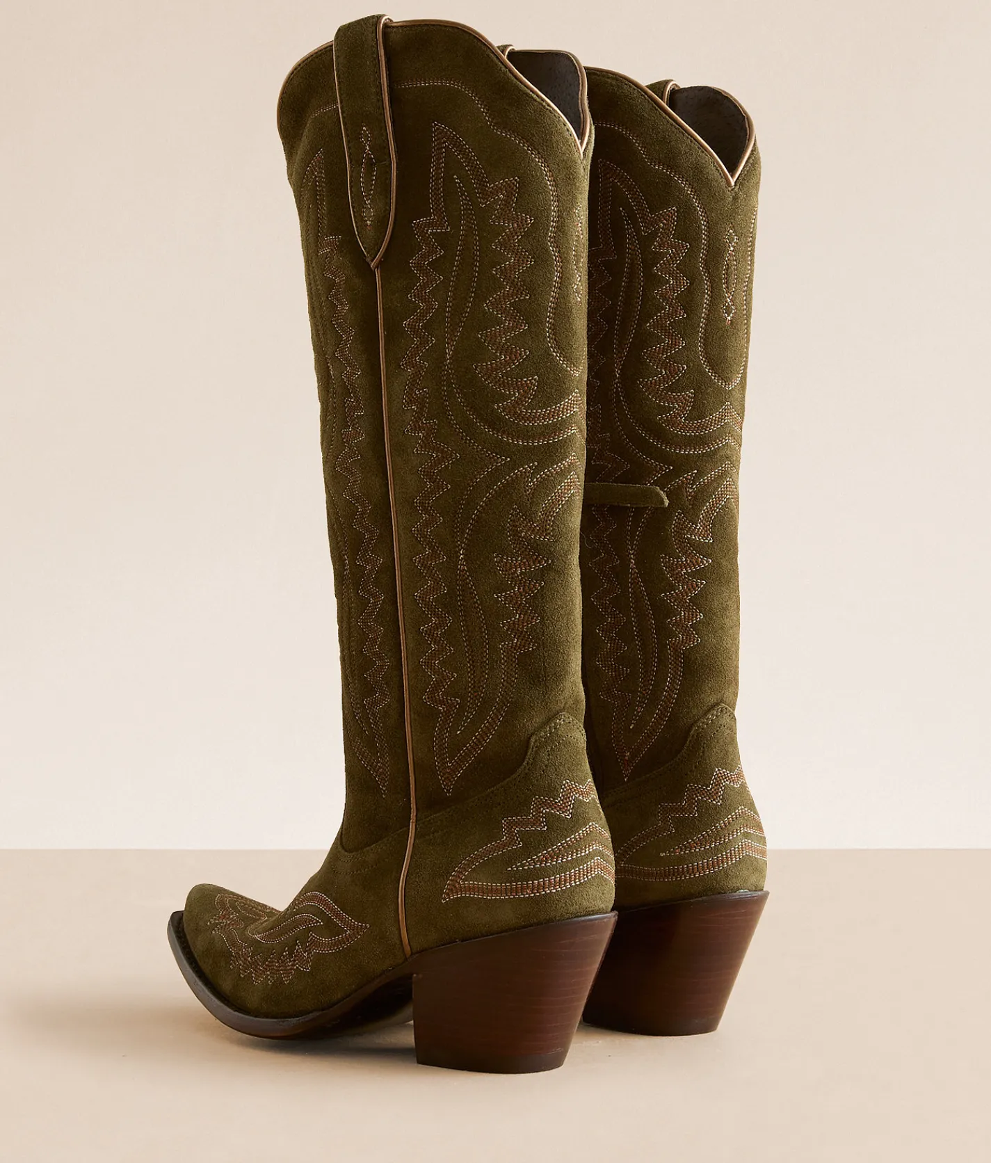Ariat Casanova Leather Western Boot Olive New
