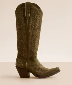 Ariat Casanova Leather Western Boot Olive New