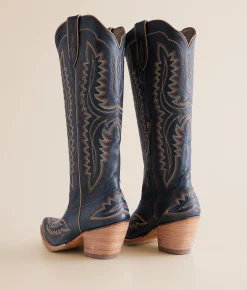 Ariat Casanova Leather Western Boot Deepest Navy Best
