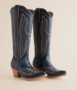 Ariat Casanova Leather Western Boot Deepest Navy Best