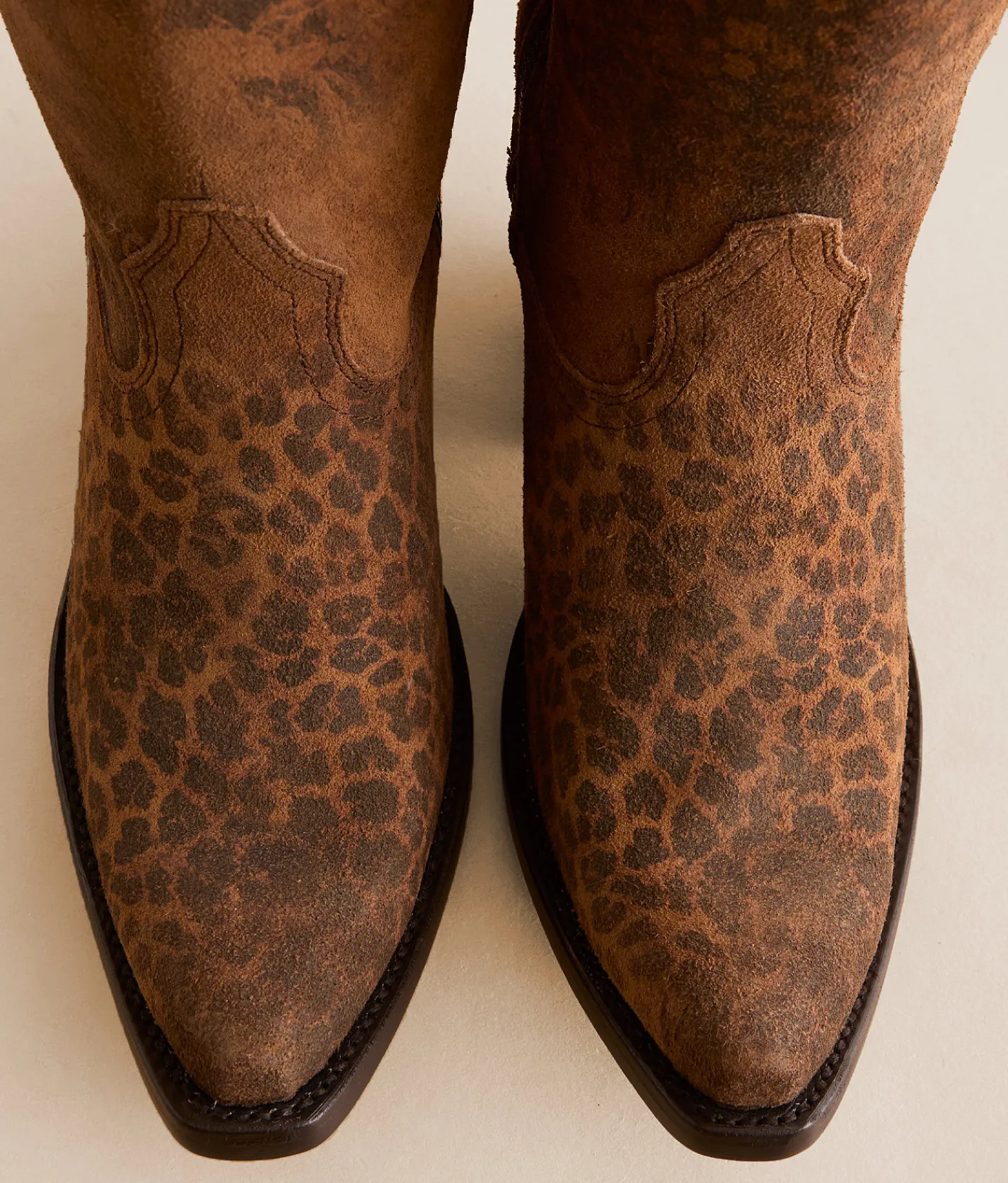 Ariat Casanova Leopard Leather Western Boot Distressed Leopard Sale