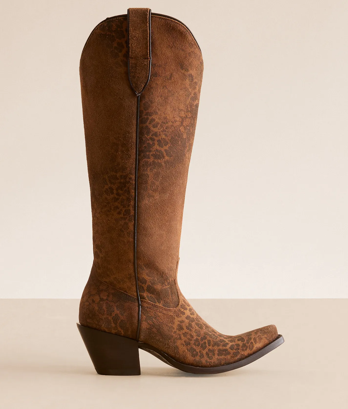 Ariat Casanova Leopard Leather Western Boot Distressed Leopard Sale