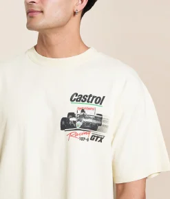ID Supply Co. Castrol GTX T-Shirt Cream Clearance