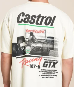 ID Supply Co. Castrol GTX T-Shirt Cream Clearance