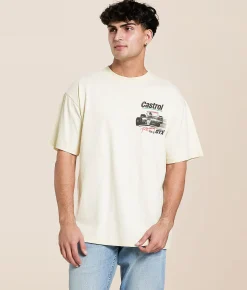 ID Supply Co. Castrol GTX T-Shirt Cream Clearance