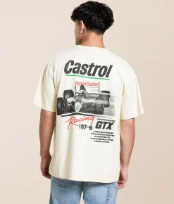 ID Supply Co. Castrol GTX T-Shirt Cream Clearance