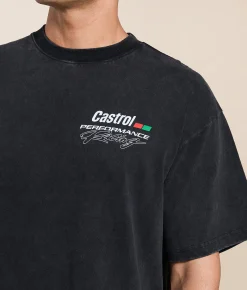 Tops|Graphic T-Shirts | ID Supply Co. Castrol Performance Racing T-Shirt Washed Black