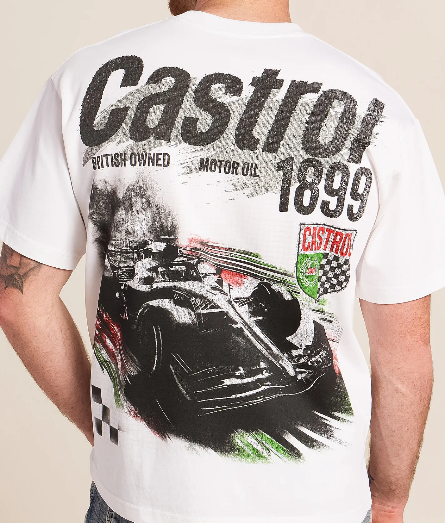 ID Supply Co. Castrol 1899 T-Shirt White Outlet