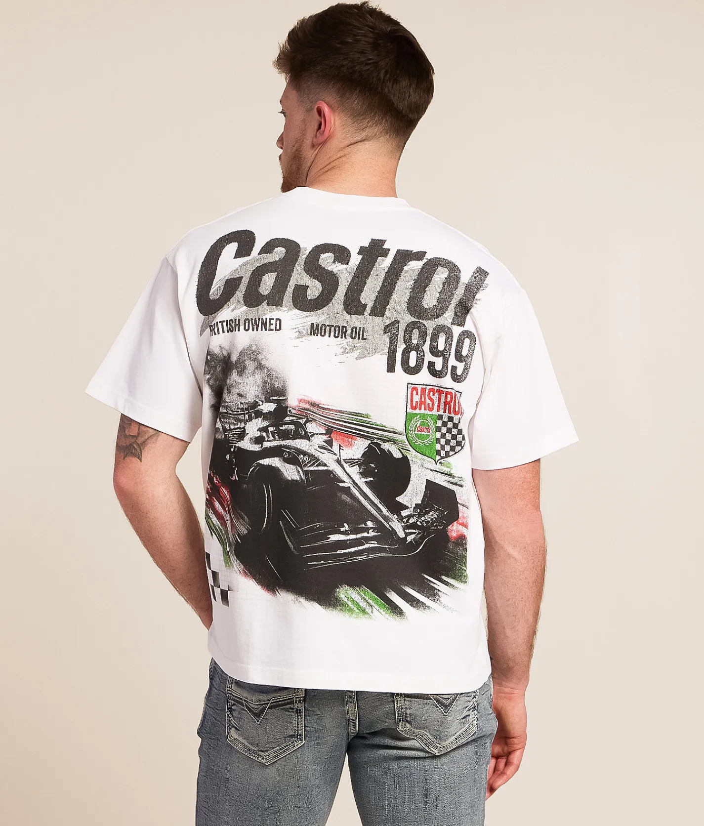 ID Supply Co. Castrol 1899 T-Shirt White Outlet