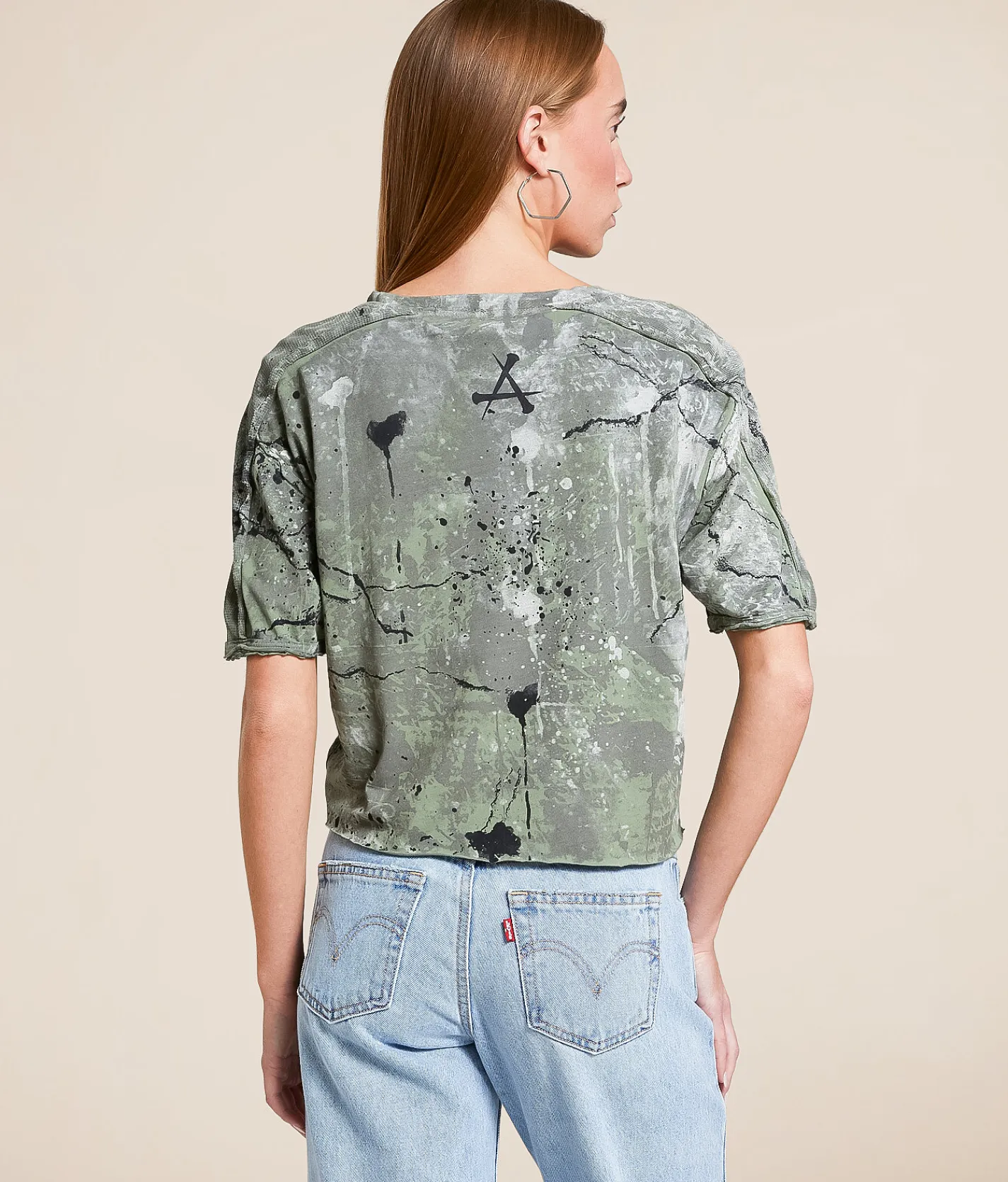 Affliction Cathedral T-Shirt Oil Green Reactive Discount