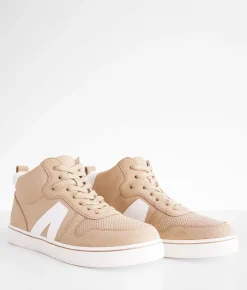 Shoes | Mia Cazzie High Top Sneaker Sand White