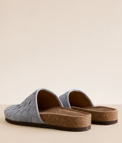 Shoes | Steve Madden Cecily Suede Clog Lt Blue Suede