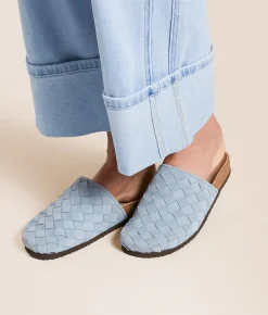Shoes | Steve Madden Cecily Suede Clog Lt Blue Suede
