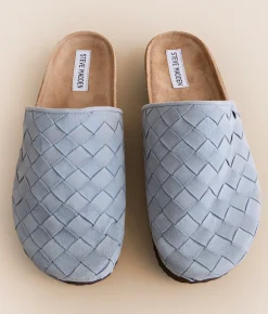 Shoes | Steve Madden Cecily Suede Clog Lt Blue Suede