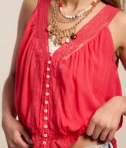Tops | Free People Celeste Tank Top Sour Sweet