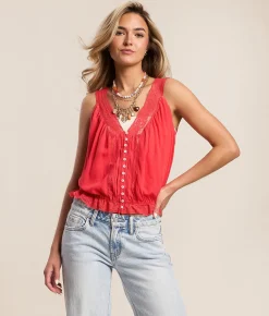 Tops | Free People Celeste Tank Top Sour Sweet