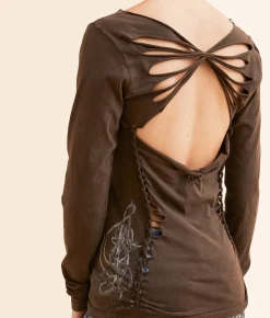Affliction Celtic Heart T-Shirt Chocolate Lava Wash Sale