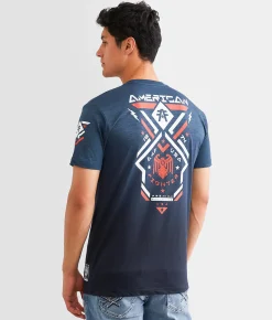 Graphic T-Shirts | American Fighter Centralia T-Shirt Sailor Blue