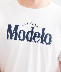 Graphic T-Shirts | tee luv Cerveza Modelo Bottle T-Shirt White