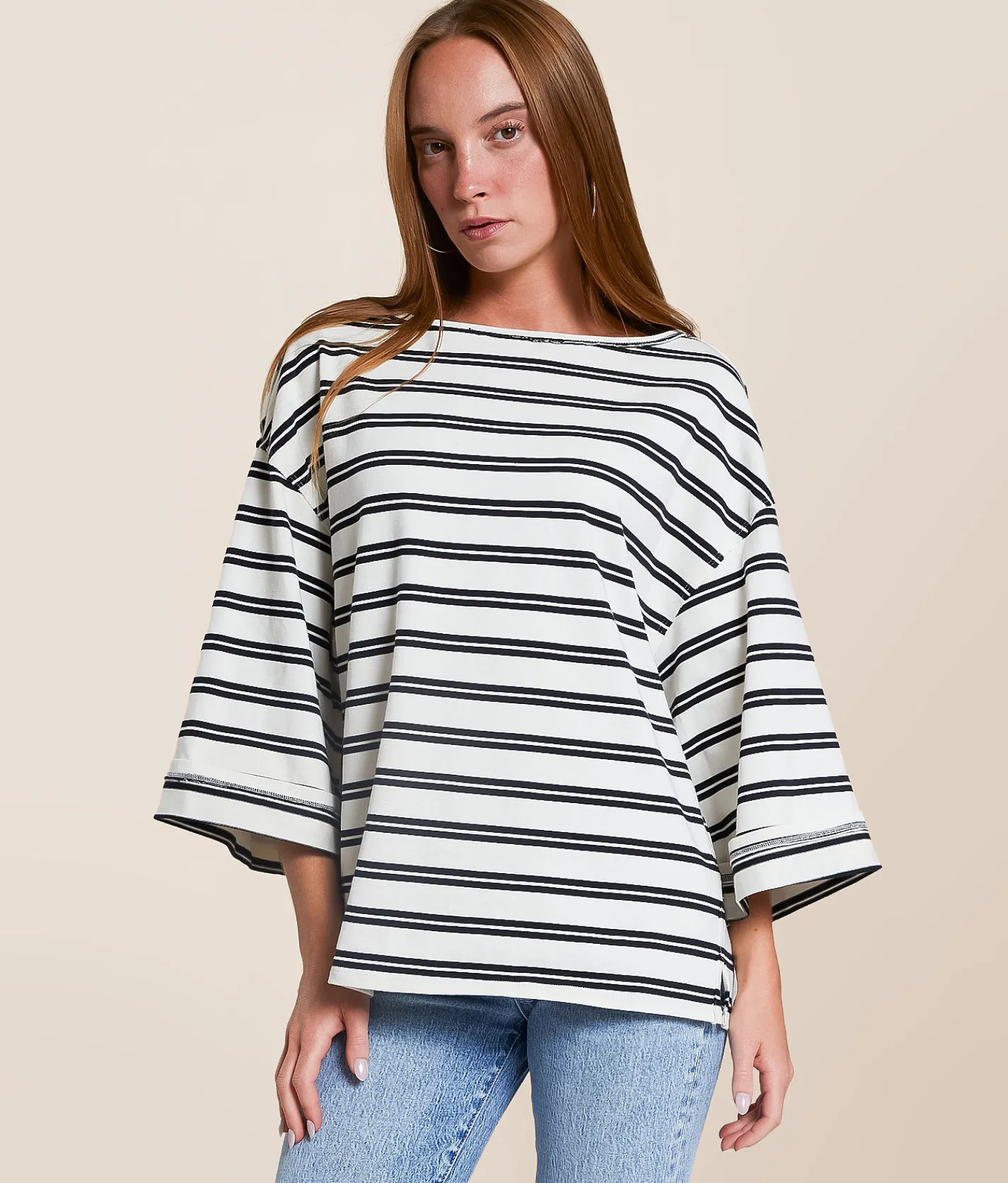 Tops | Free People Cest La Vie T-Shirt Black Combo