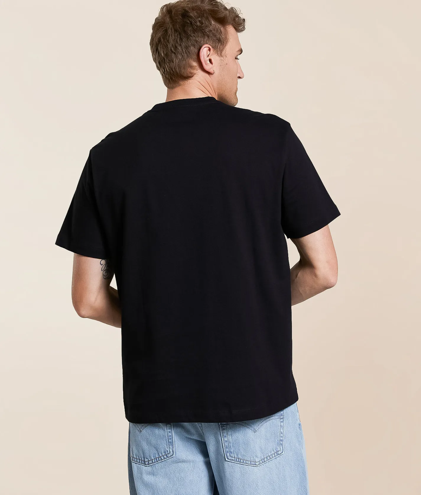 Graphic T-Shirts | True Religion Chain Embroidered T-Shirt Black