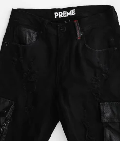 PREME Chain Skinny Stretch Jean Black Discount