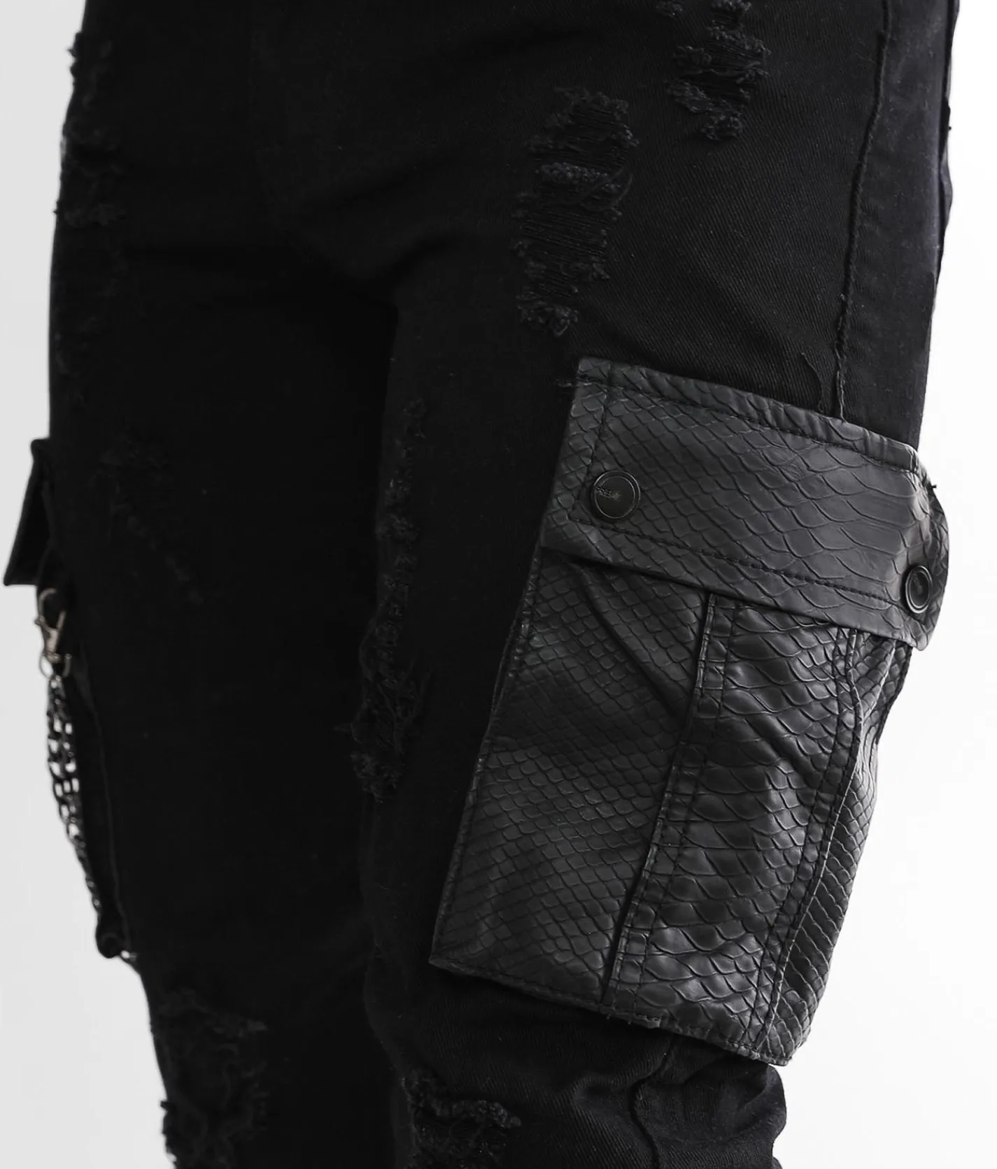 PREME Chain Skinny Stretch Jean Black Discount