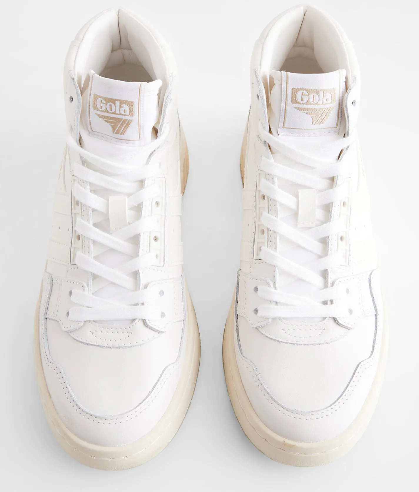 Gola® Challenge Hi Leather Sneaker White White White Clearance