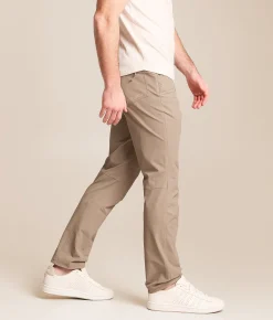 Bottoms|Activewear | BURLEBO Challenger Performance Stretch Pant Cobblestone Khaki