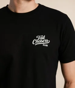 Graphic T-Shirts | Tail Chasers Club Champagne Breakfast T-Shirt Black