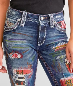 Rock Revival Chanda Mid-Rise Boot Stretch Jean Chanda B200 Sale