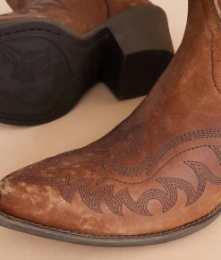 Shoes | Ariat Chandler Leather Western Ankle Boot Distressed Brown