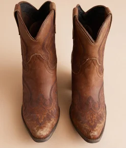 Shoes | Ariat Chandler Leather Western Ankle Boot Distressed Brown