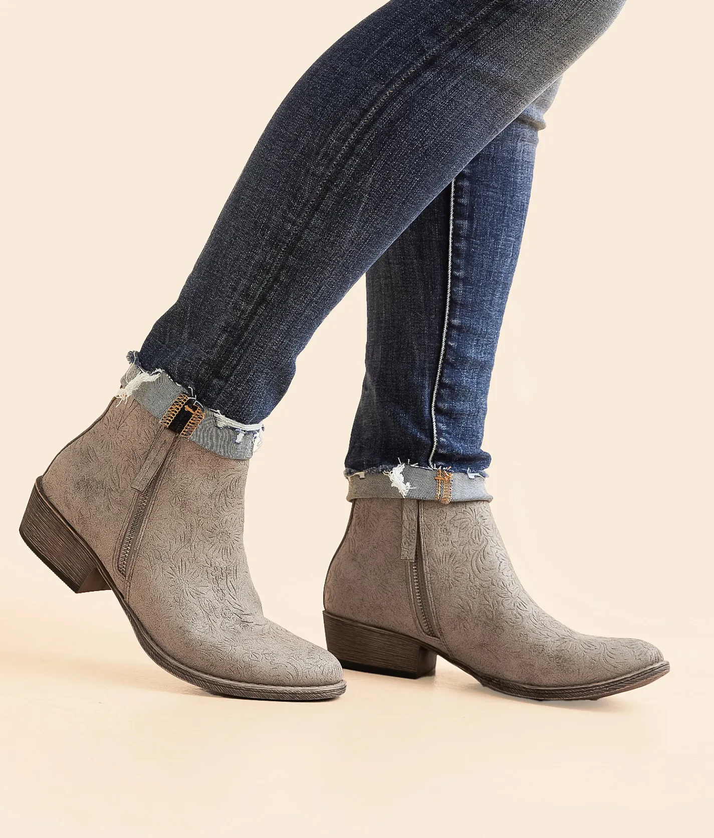 Shoes | Very G Charlene Western Ankle Boot Grey