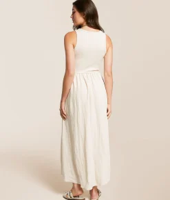 Z Supply Charlotte Midi Dress Blue Light Discount