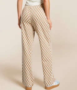 Modish Rebel Checkered Pant Bonnie Blue White Clearance