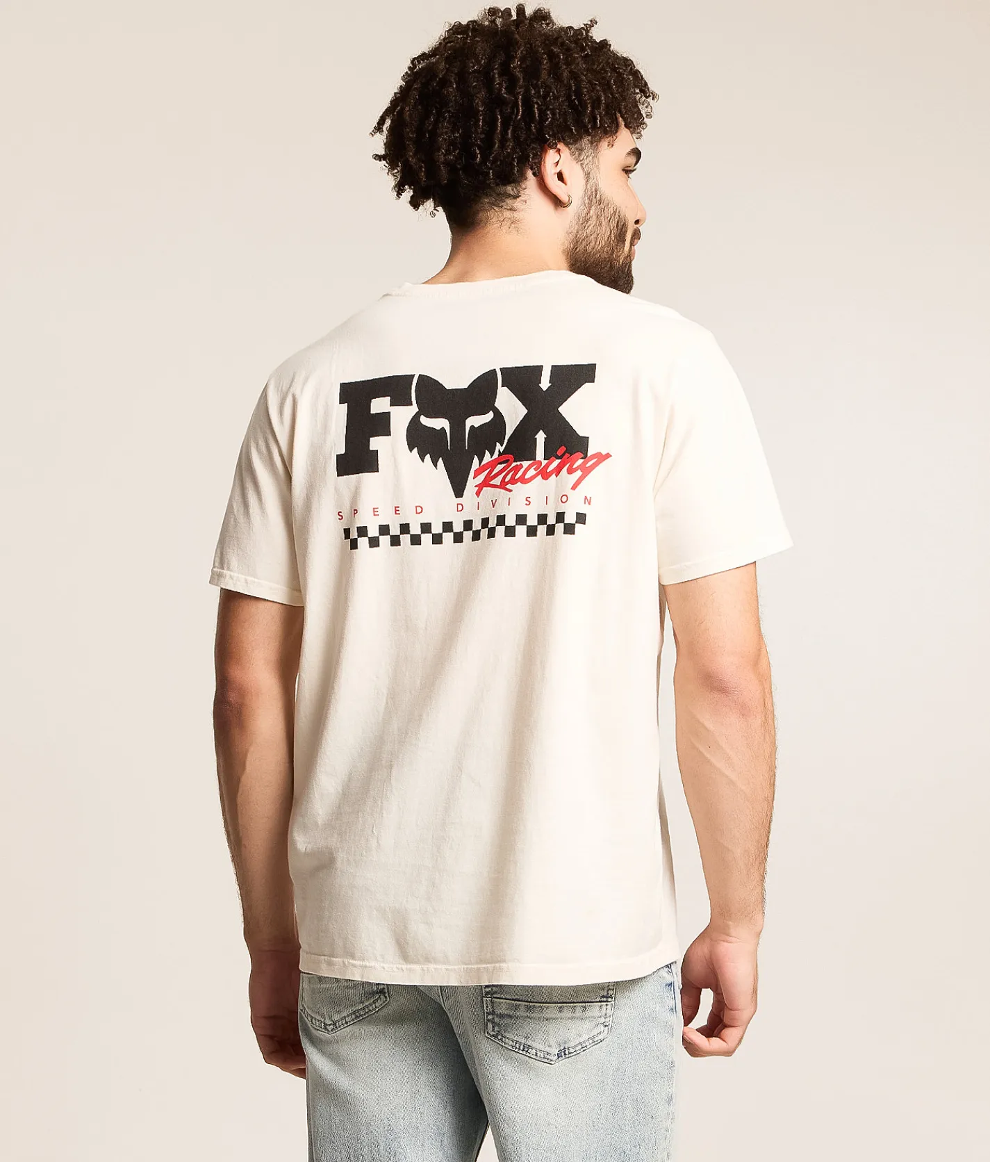 Tops|Graphic T-Shirts | Fox Checker 195 Original T-Shirt Bone