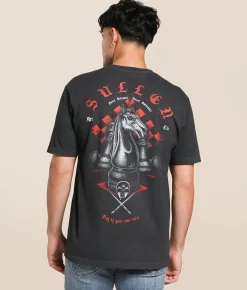 Tops|Graphic T-Shirts | Sullen Check Mate T-Shirt Vintage Black