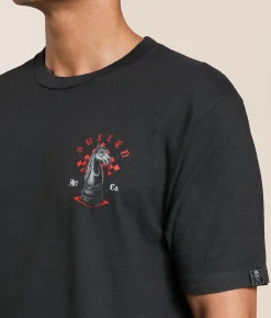 Tops|Graphic T-Shirts | Sullen Check Mate T-Shirt Vintage Black