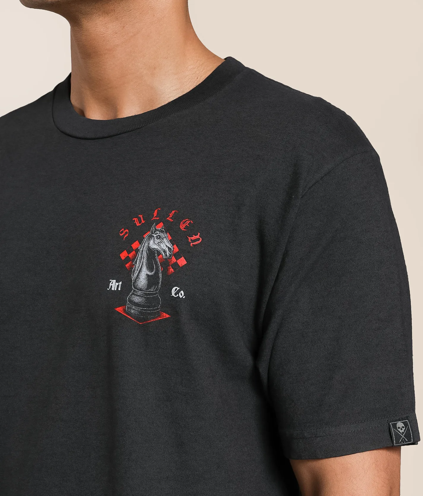 Tops|Graphic T-Shirts | Sullen Check Mate T-Shirt Vintage Black