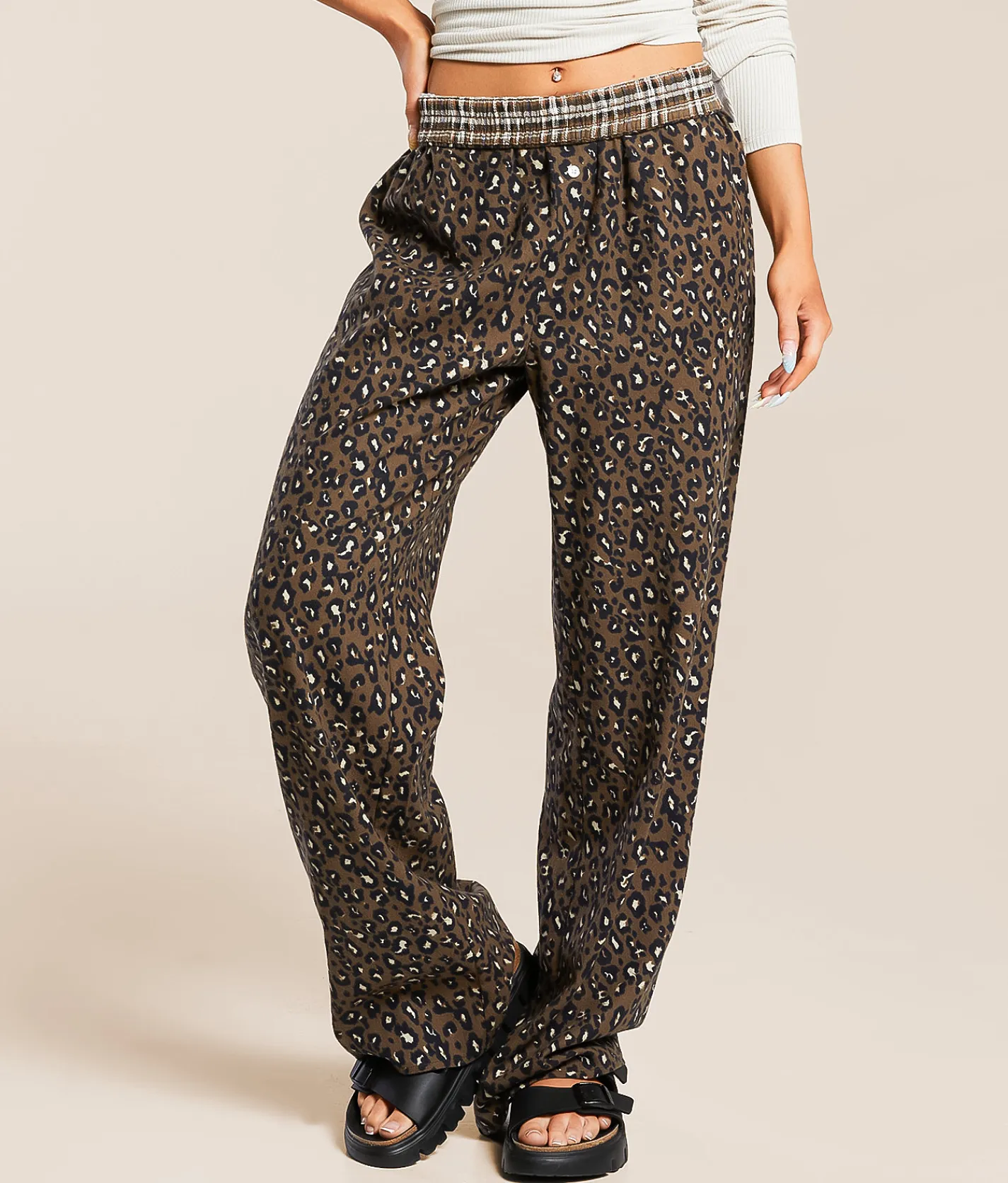 Gilded Intent Cheetah Boxer Pant Cheetah Multi