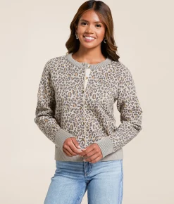 Tops | Willow & Root Cheetah Cardigan Sweater Cheetah Print