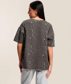 Tops | Gilded Intent Oversized T-Shirt Cheetah