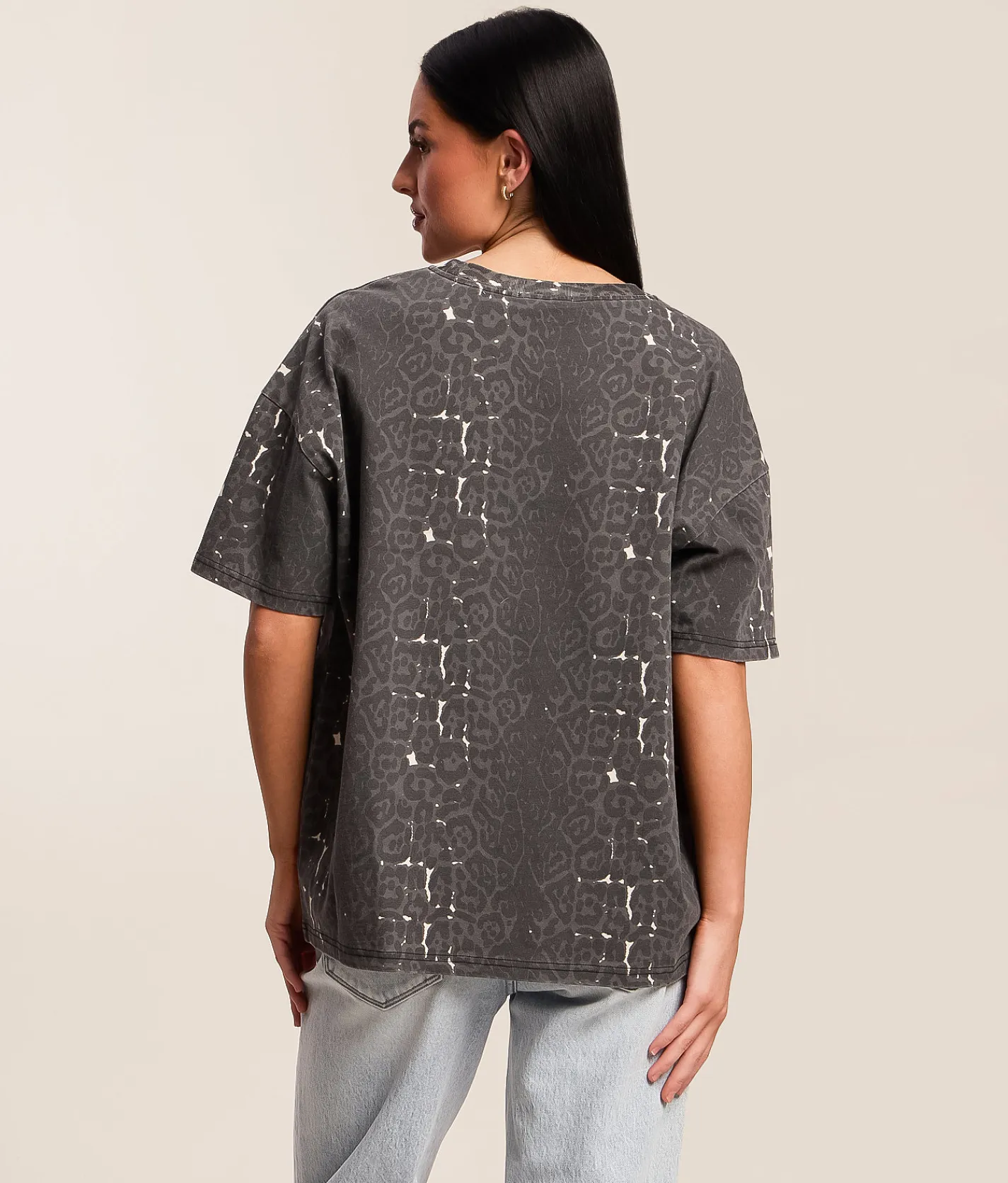 Tops | Gilded Intent Oversized T-Shirt Cheetah