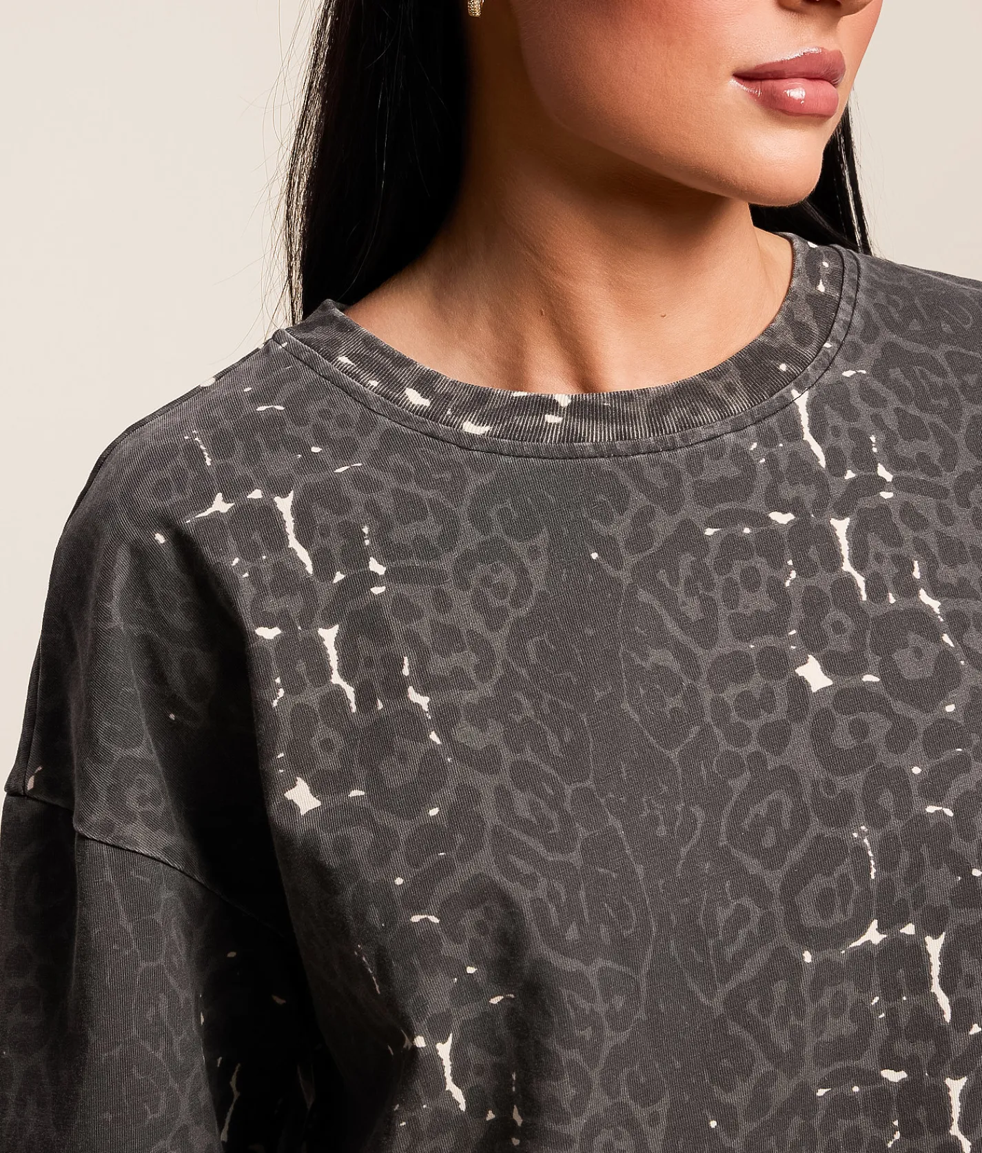 Tops | Gilded Intent Oversized T-Shirt Cheetah