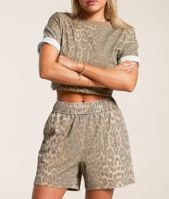 Bottoms|Shorts | Gilded Intent Print Short Cheetah