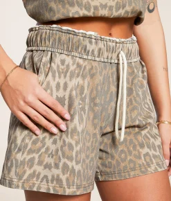 Bottoms|Shorts | Gilded Intent Print Short Cheetah