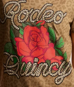 Tops | Rodeo Quincy Rope T-Shirt Cheetah