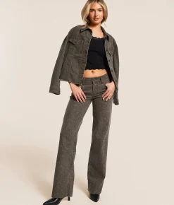 HIDDEN Cheetah Stretch Denim Jacket Dark Cheetah Sale