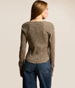 Tops | Gilded Intent Thermal Cheetah